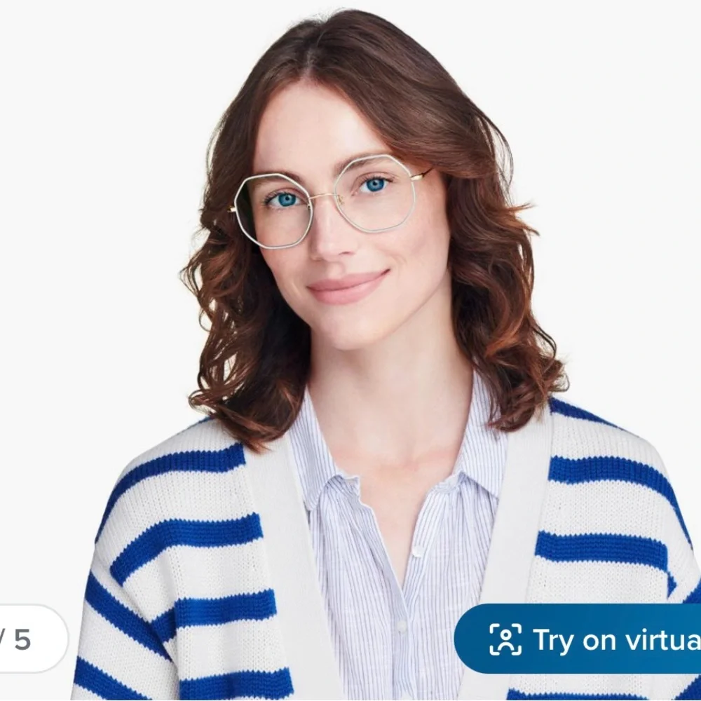 Warby Parker Gold and Tortoiseshell Octagon Glasses